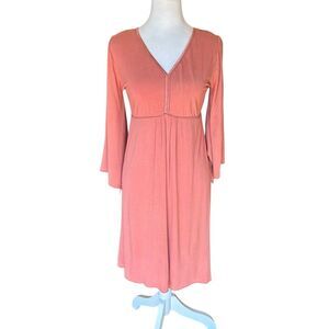 Jonano Angel Tunic Dress Bamboo Pink Womens Size Large Fairy Angel Boho Witch